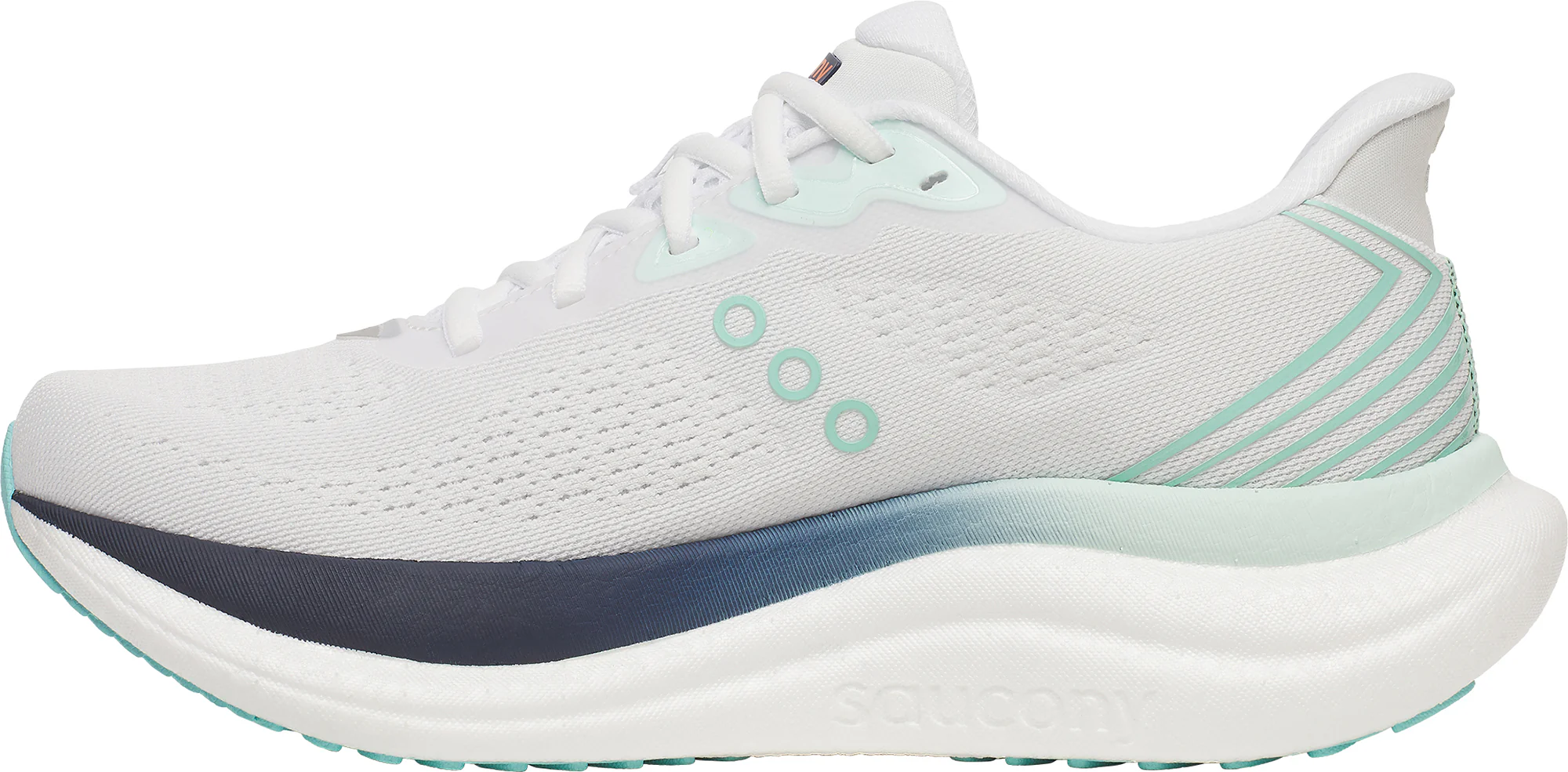 Saucony Triumph 23 Womens Running Shoes - White - Image 3