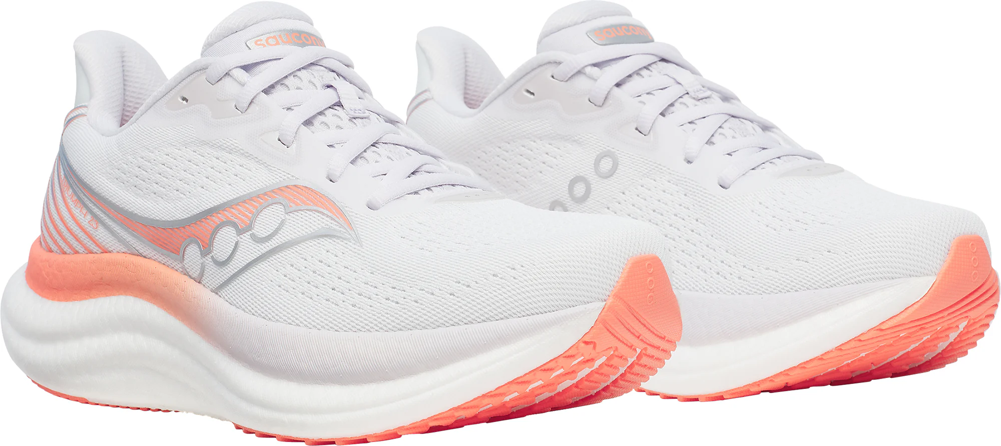 Saucony Triumph 23 Womens Running Shoes - White - Image 6