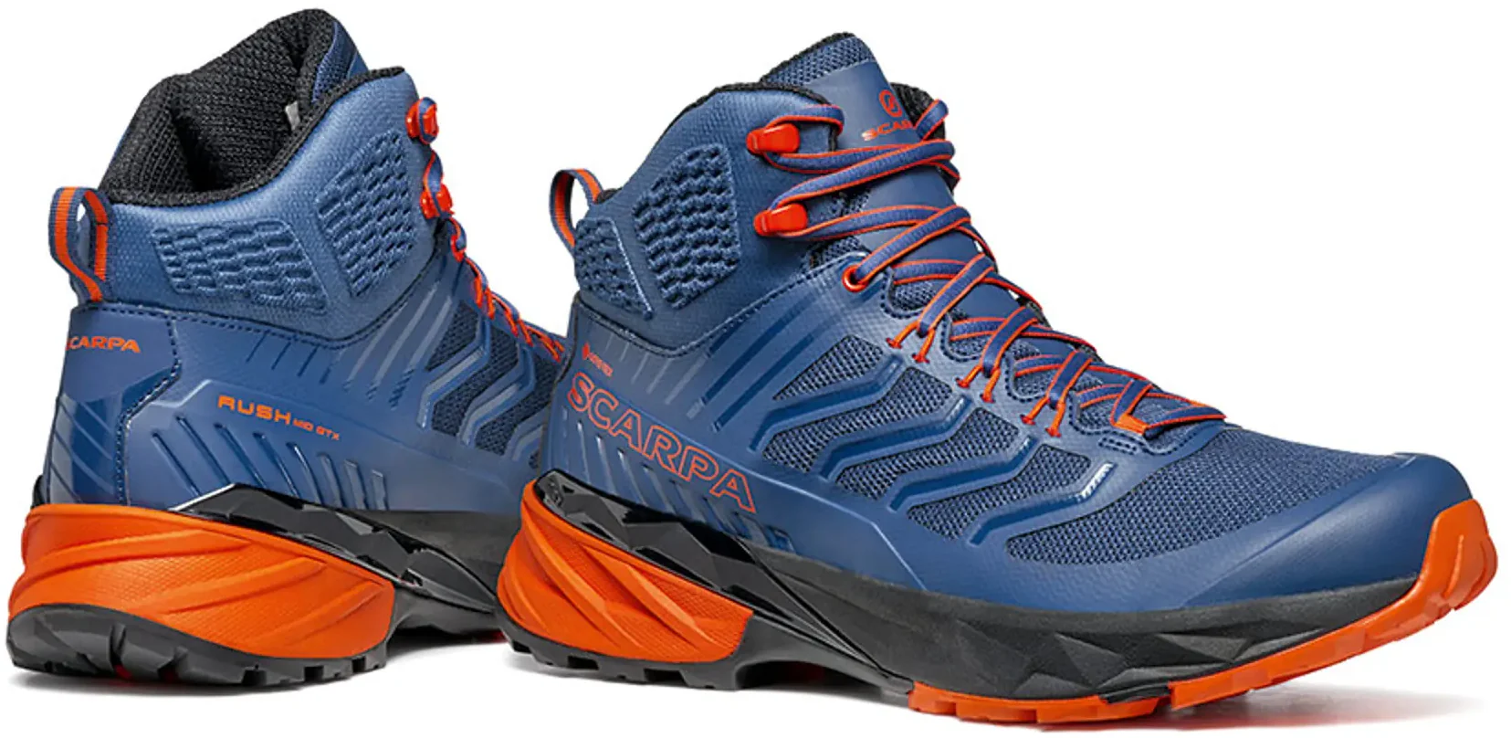 Scarpa Rush Mid GORE-TEX Walking Boots - Blue - Image 6