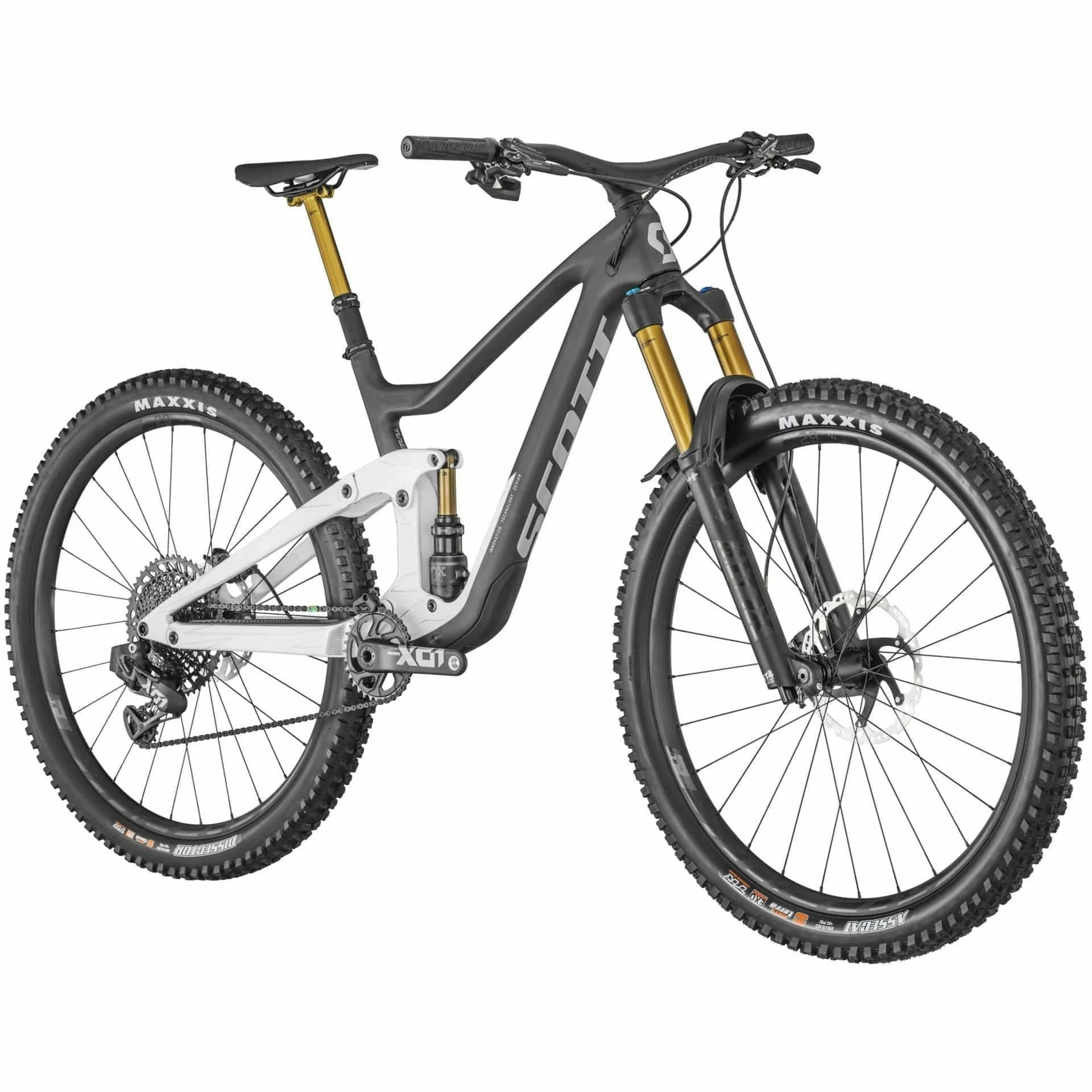 Scott Ransom 900 Tuned AXS Carbon Mountain Bike 2022 - Black & White - Image 2