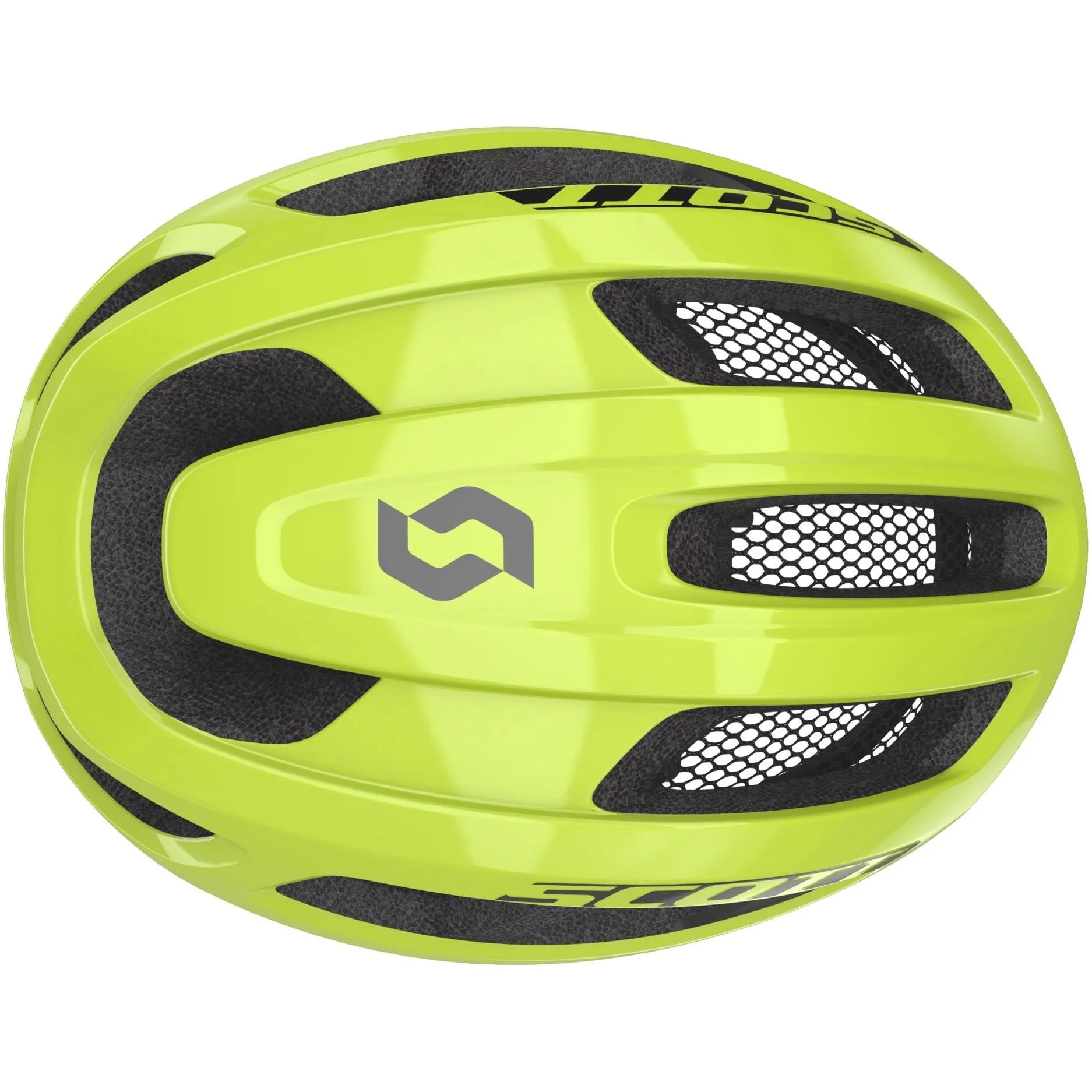 Scott Supra Road Cycling Helmet - Fluorescent Yellow - Image 3