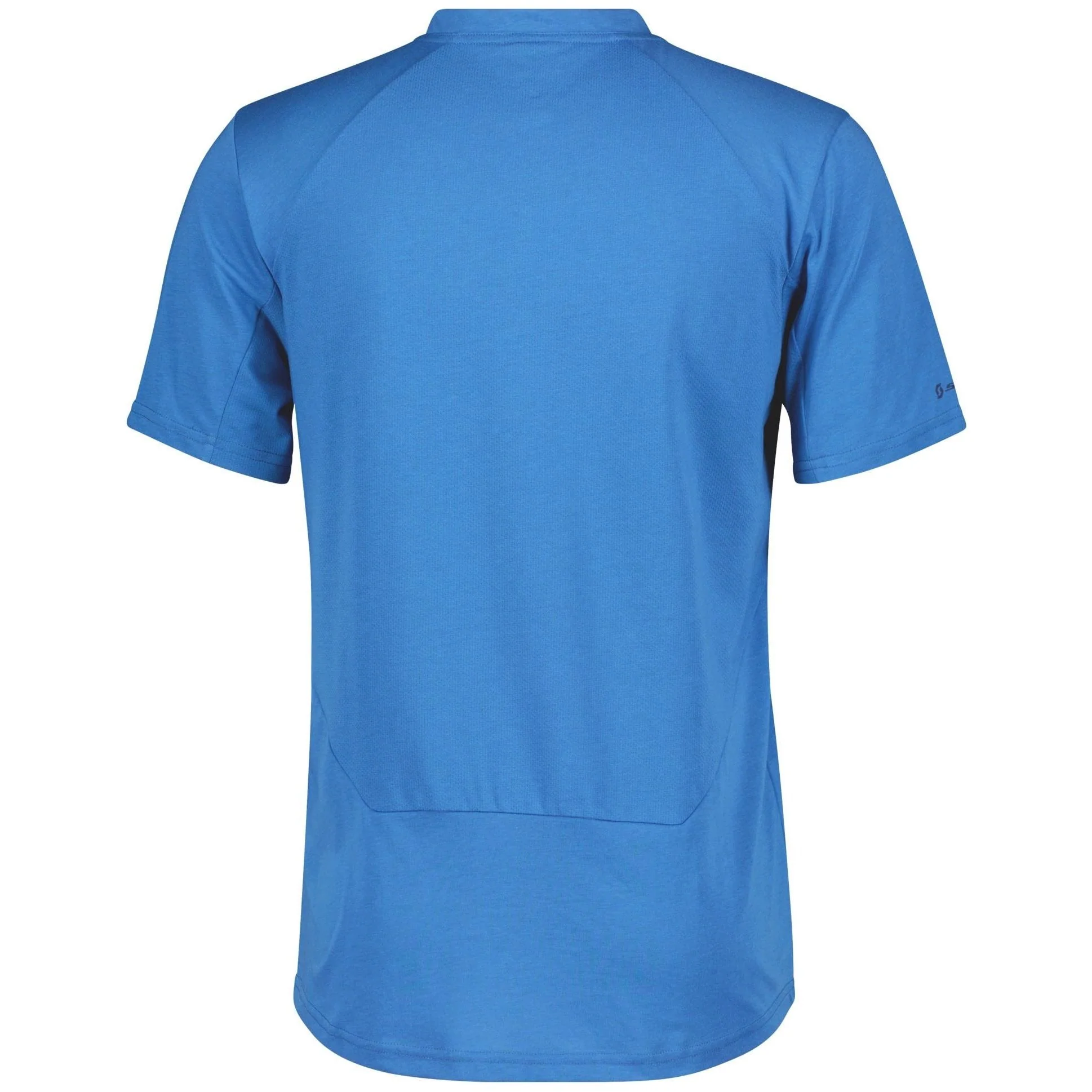 Scott Trail Flow Dri Zip Short Sleeve Mens Cycling Jersey - Blue - Image 2