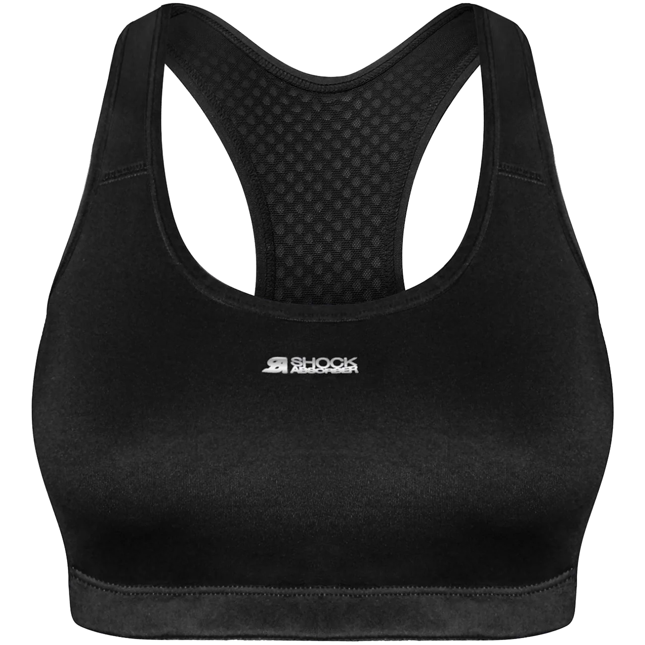 Shock Absorber Active Crop Top Womens Sports Bra - Black