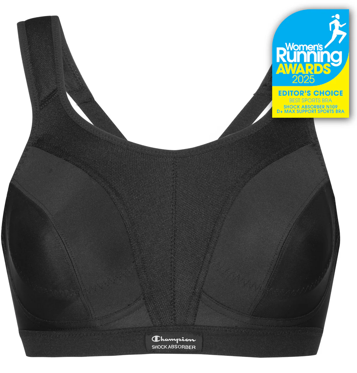 Shock Absorber D+ Max Womens Sports Bra - Black - Image 3