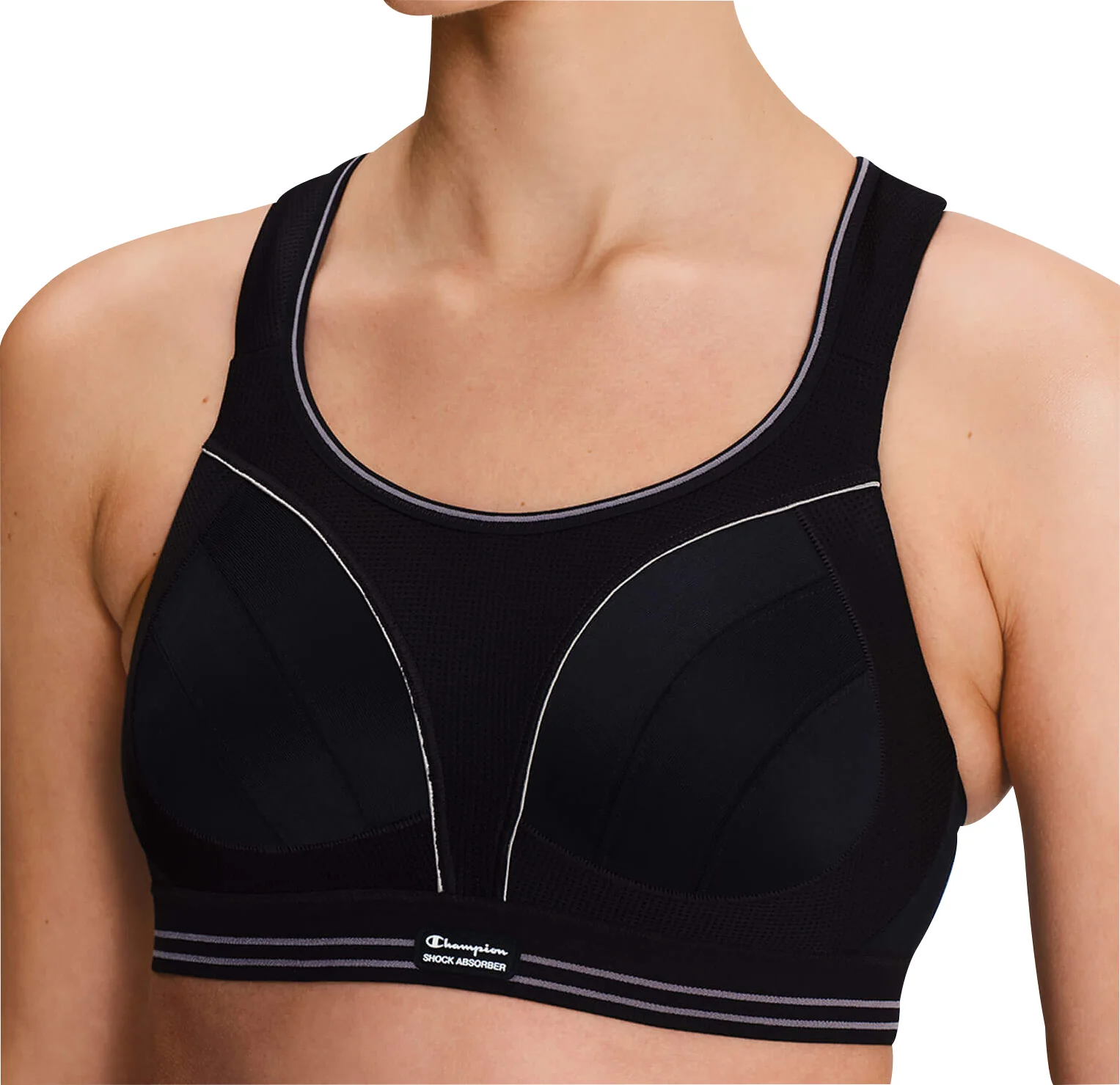 Shock Absorber Ultimate Run Womens Sports Bra - Black