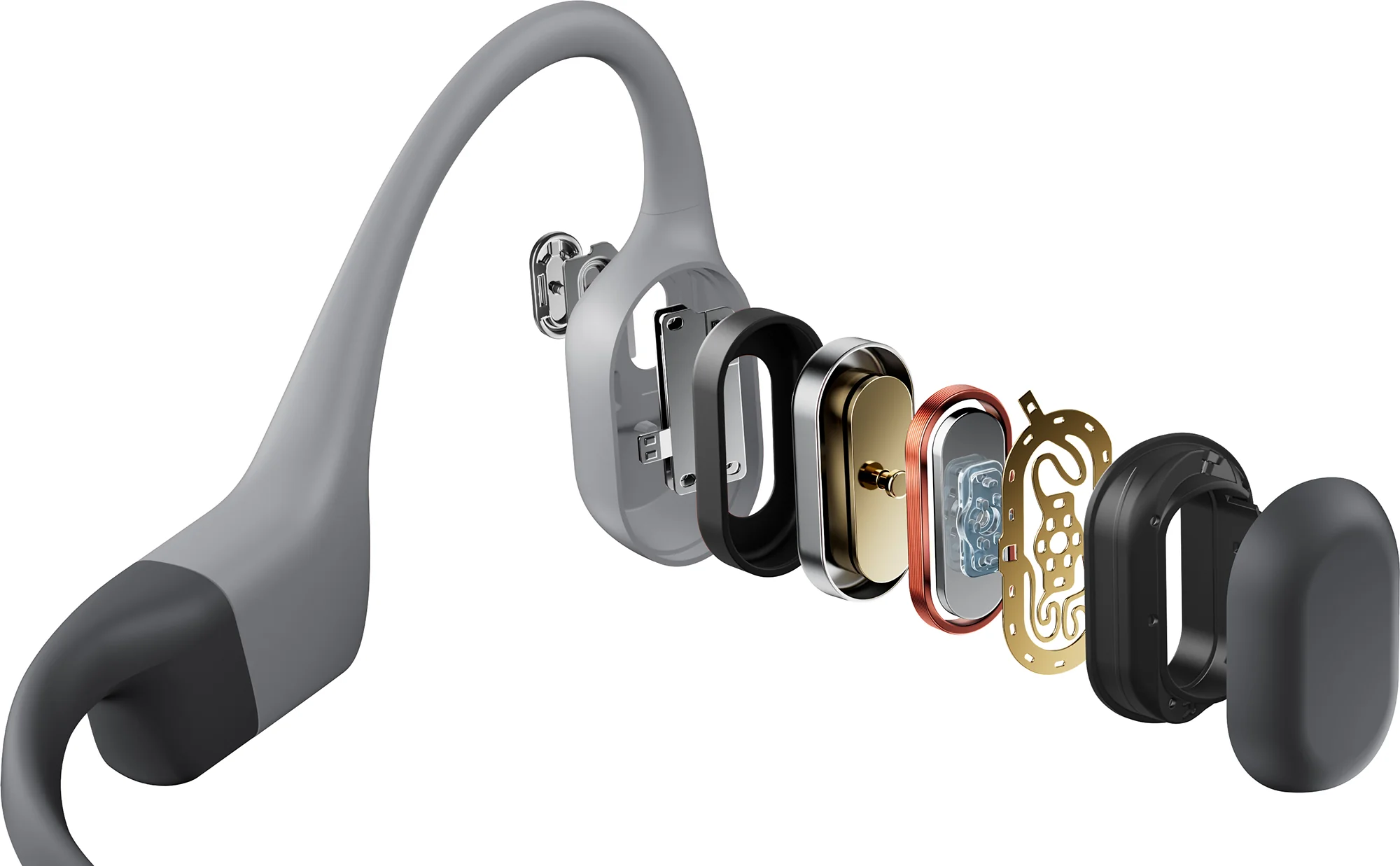 Shokz OpenSwim Pro Wireless Bone Conduction Headphones - Grey - Image 4