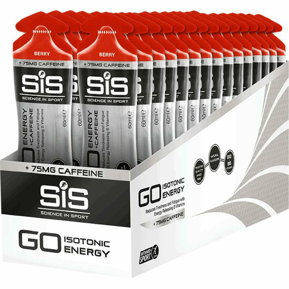 SiS Go Energy Gel Plus Caffeine 60ml (Box of 30) - Image 2