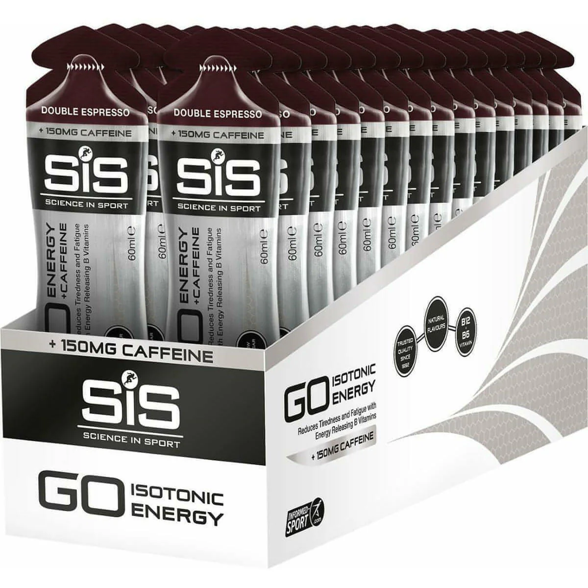 SiS Go Energy Gel Plus Caffeine 60ml (Box of 30) - Image 5