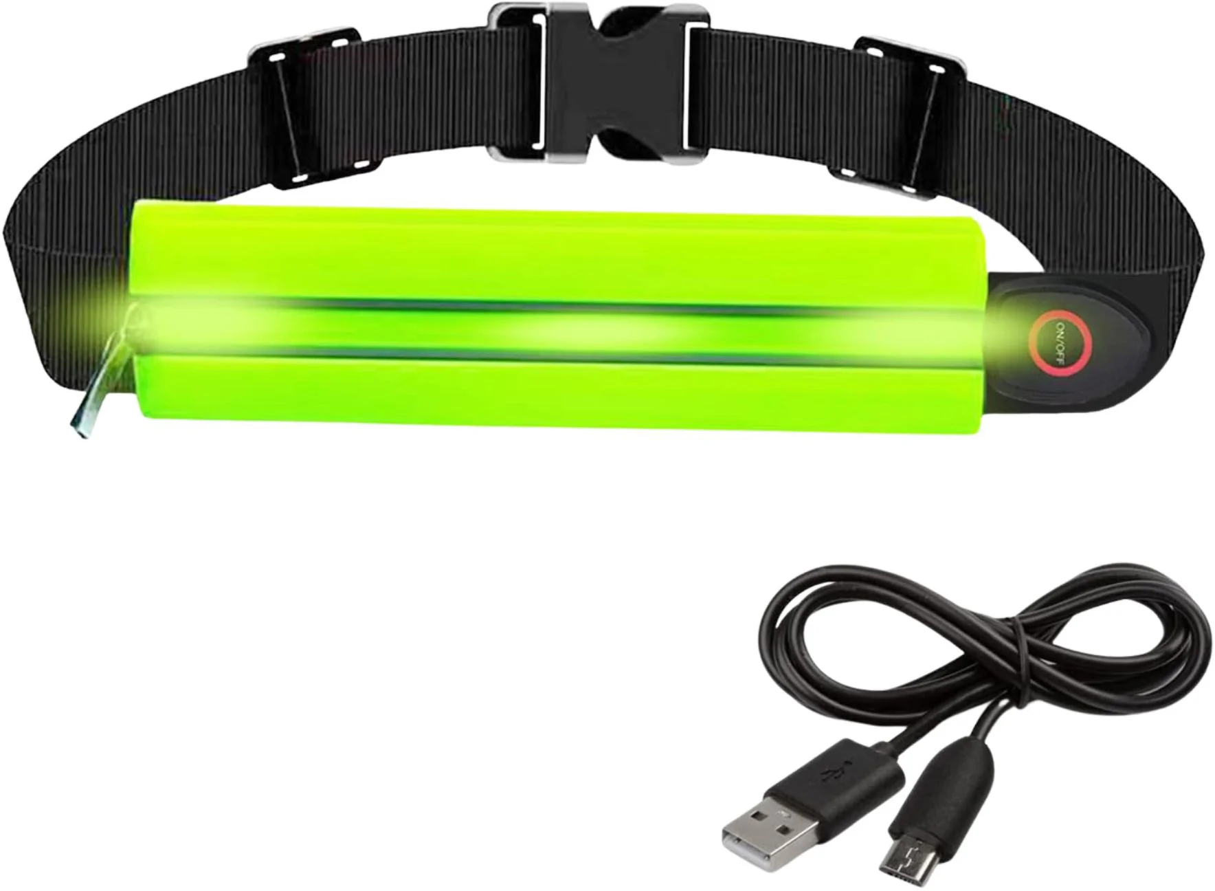 Six Peaks LED Running Waist Belt - Yellow - Image 2