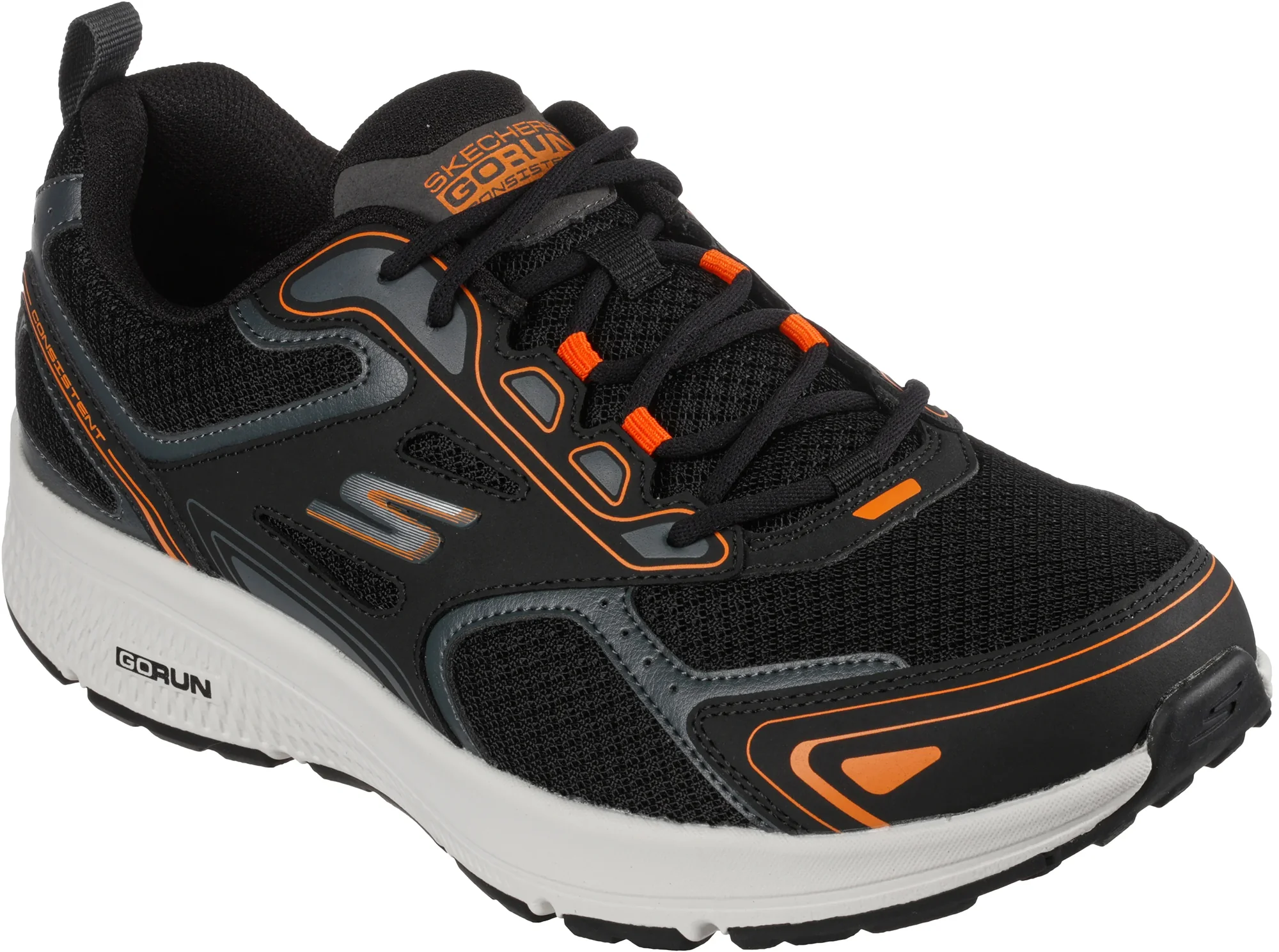Skechers GoRun Consistent Mens Running Shoes - Black - Image 5