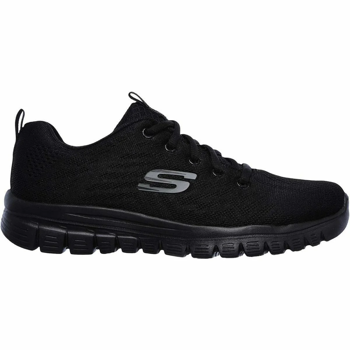 Skechers Graceful WIDE FIT Womens Training Shoes - Black