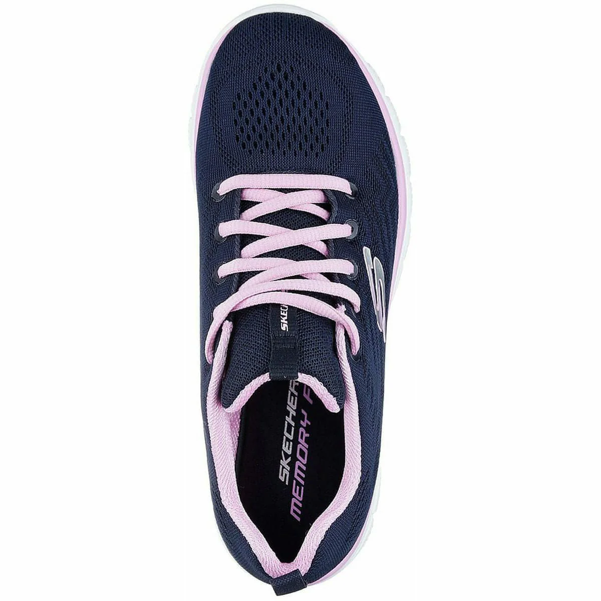 Skechers Graceful Womens Training Shoes - Navy - Image 4