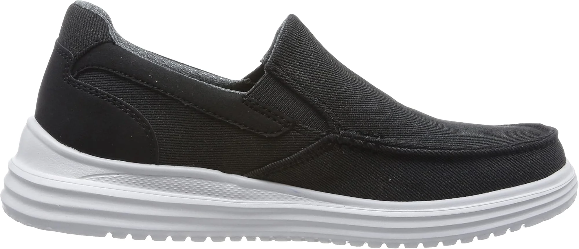 Skechers Proven Suttner Canvas Slip On Mens Walking Shoes - Black - Image 3