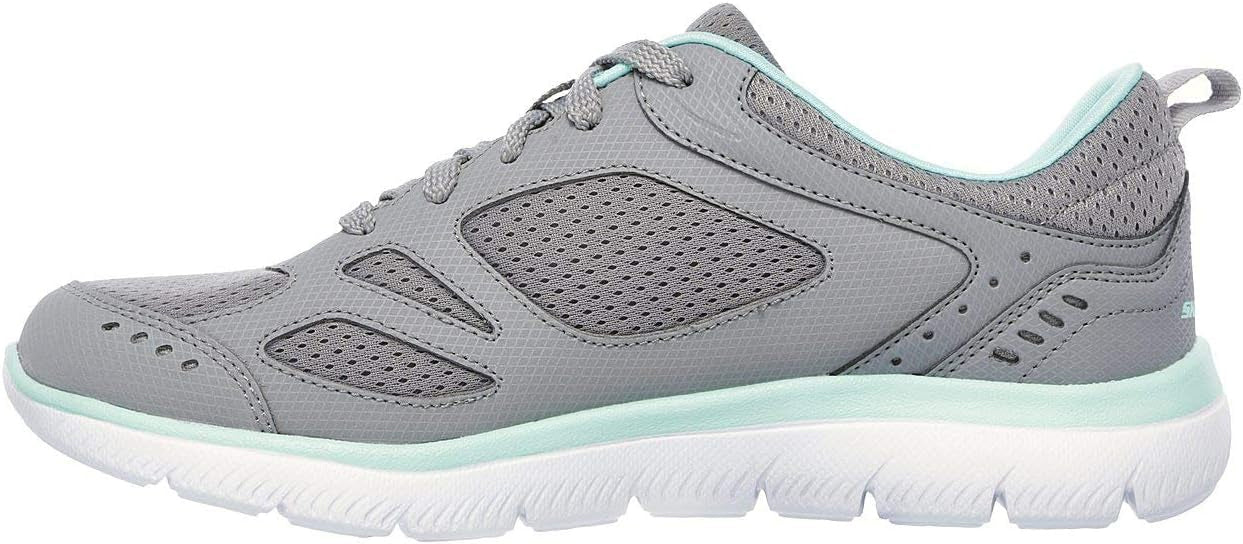 Skechers Summits Suited Womens Training Shoes - Grey - Image 3