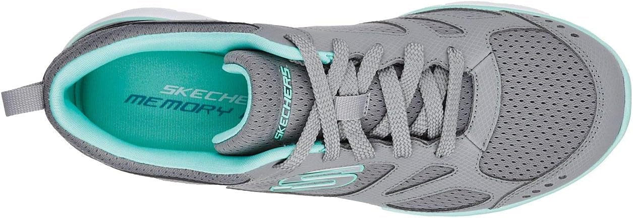 Skechers Summits Suited Womens Training Shoes - Grey - Image 4