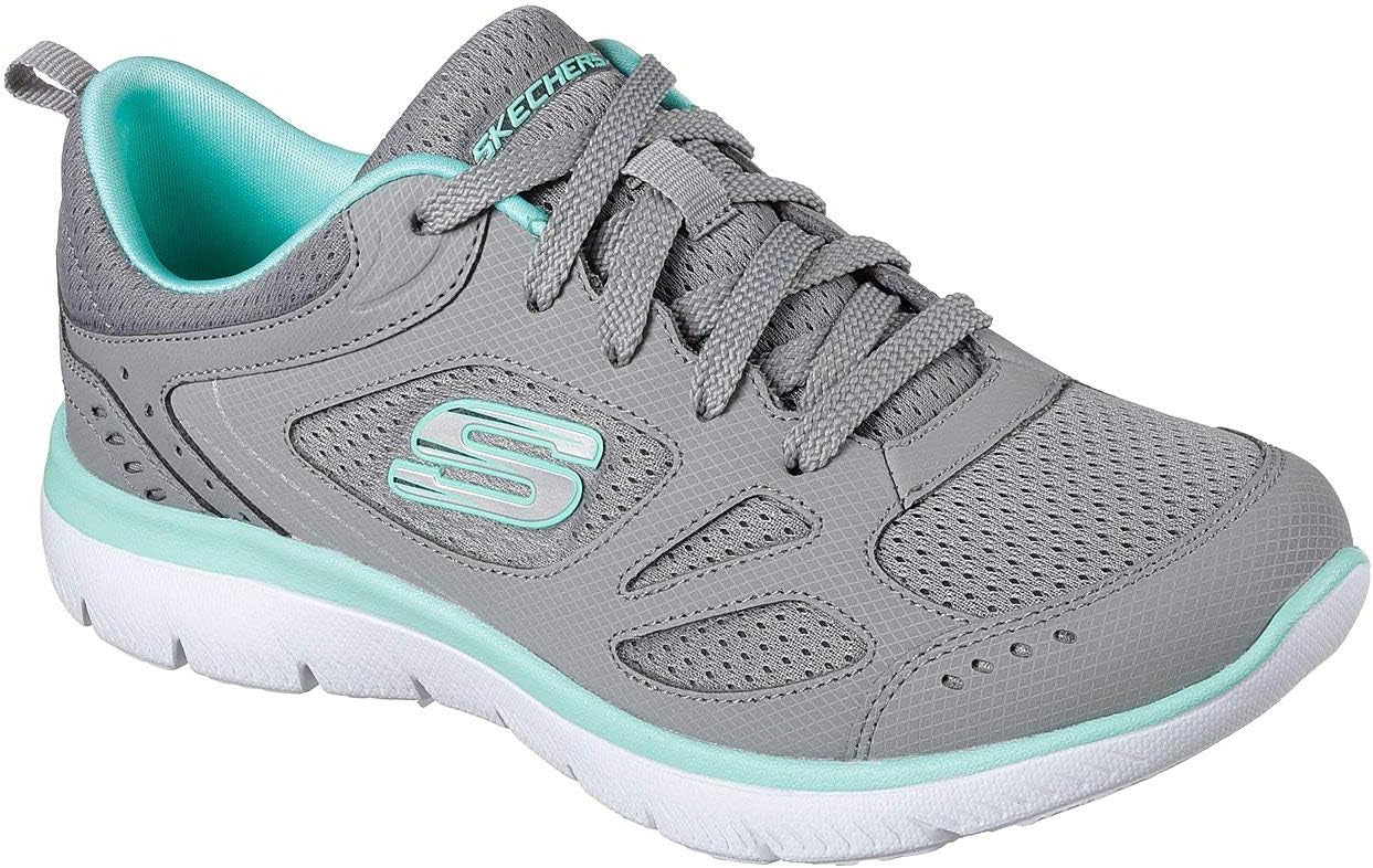 Skechers Summits Suited Womens Training Shoes - Grey - Image 5