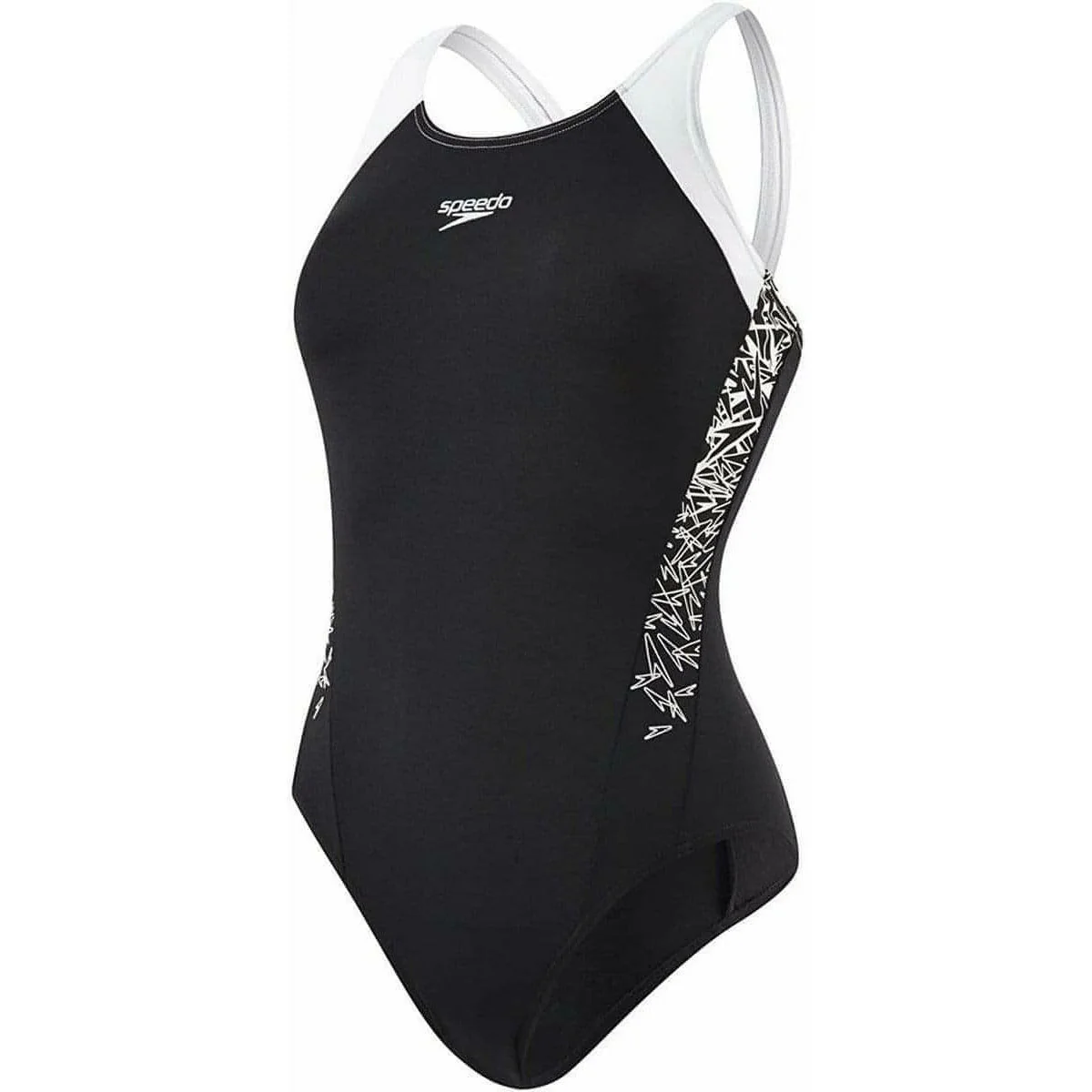 Speedo Boom Splice Muscleback Womens Swimsuit - Black - Image 3