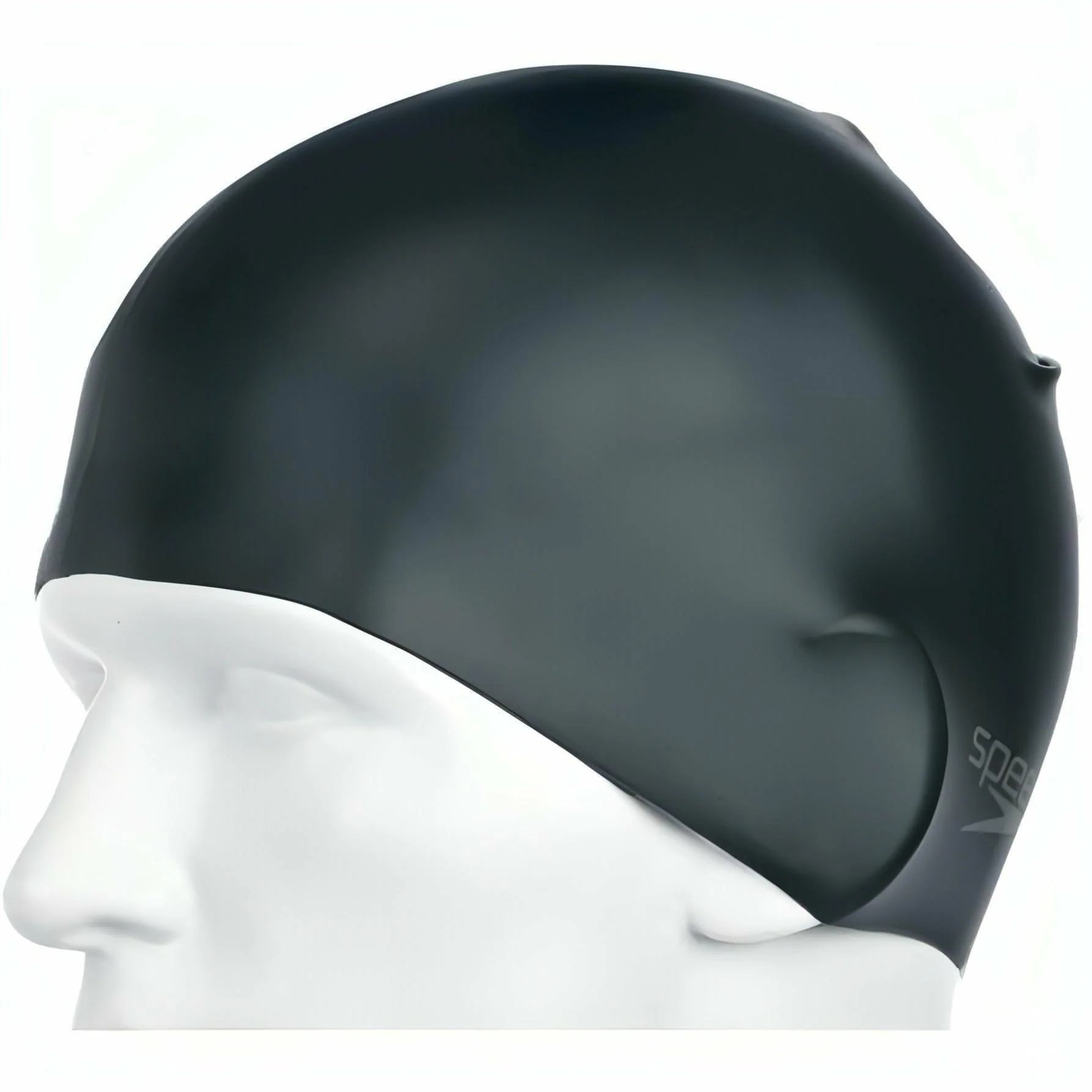 Speedo Silicone Moulded Swimming Cap - Black - Image 2