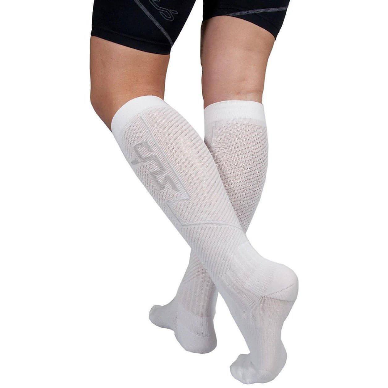 Sub Sports Elite RX Recovery Running Compression Socks - White - Image 2