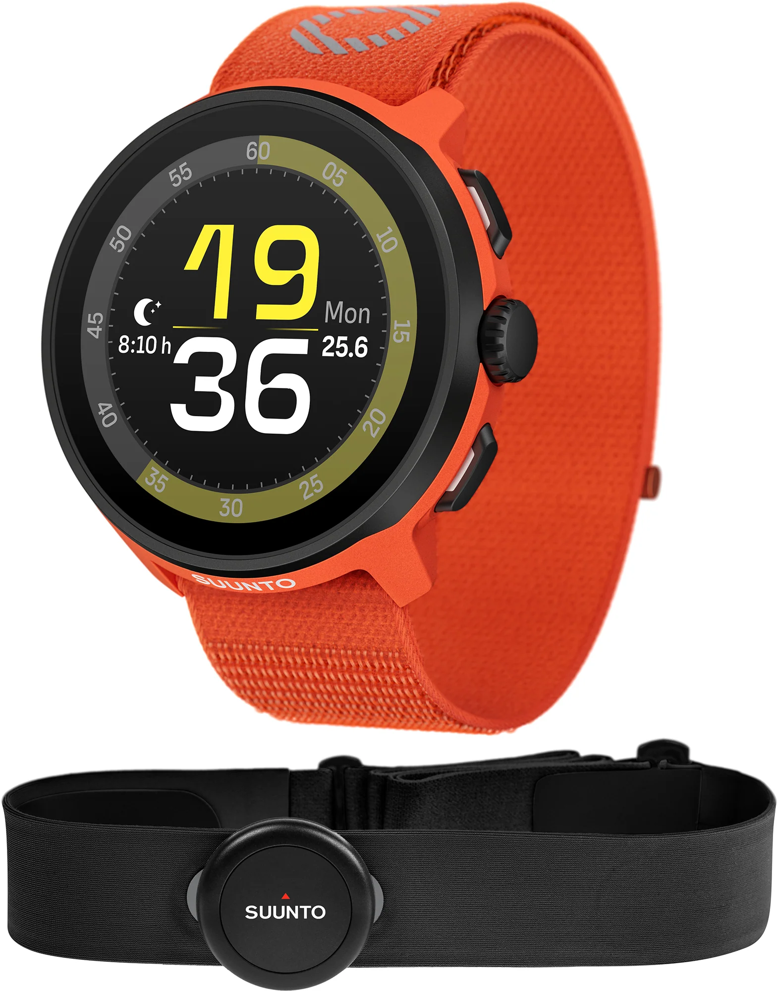 Suunto Run GPS Sports Watch + FREE Smart Heart Rate Belt - Orange