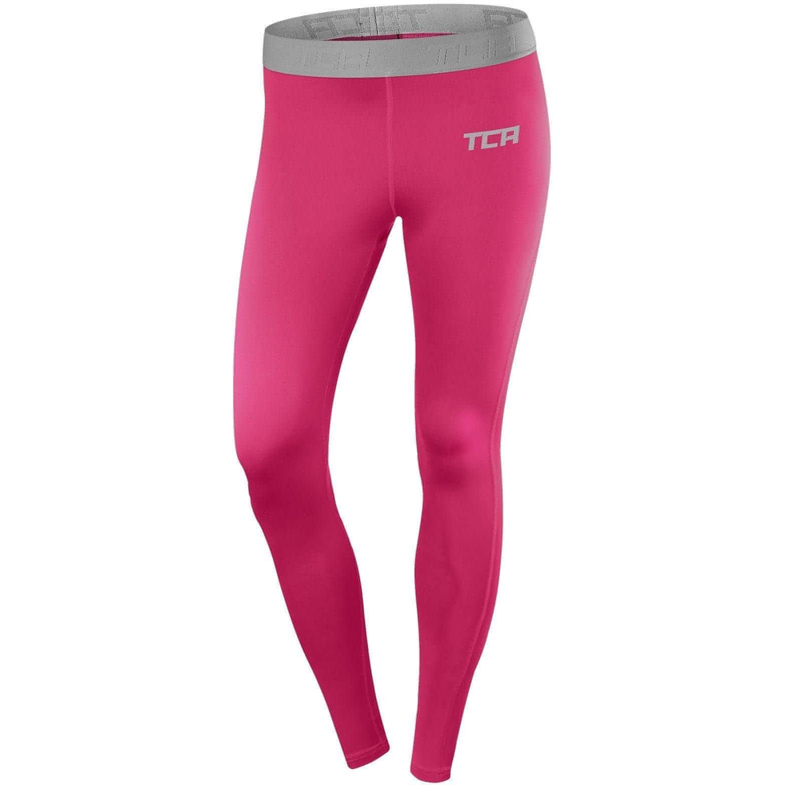 TCA Pro Performance Endurance Womens Long Running Tights - Pink