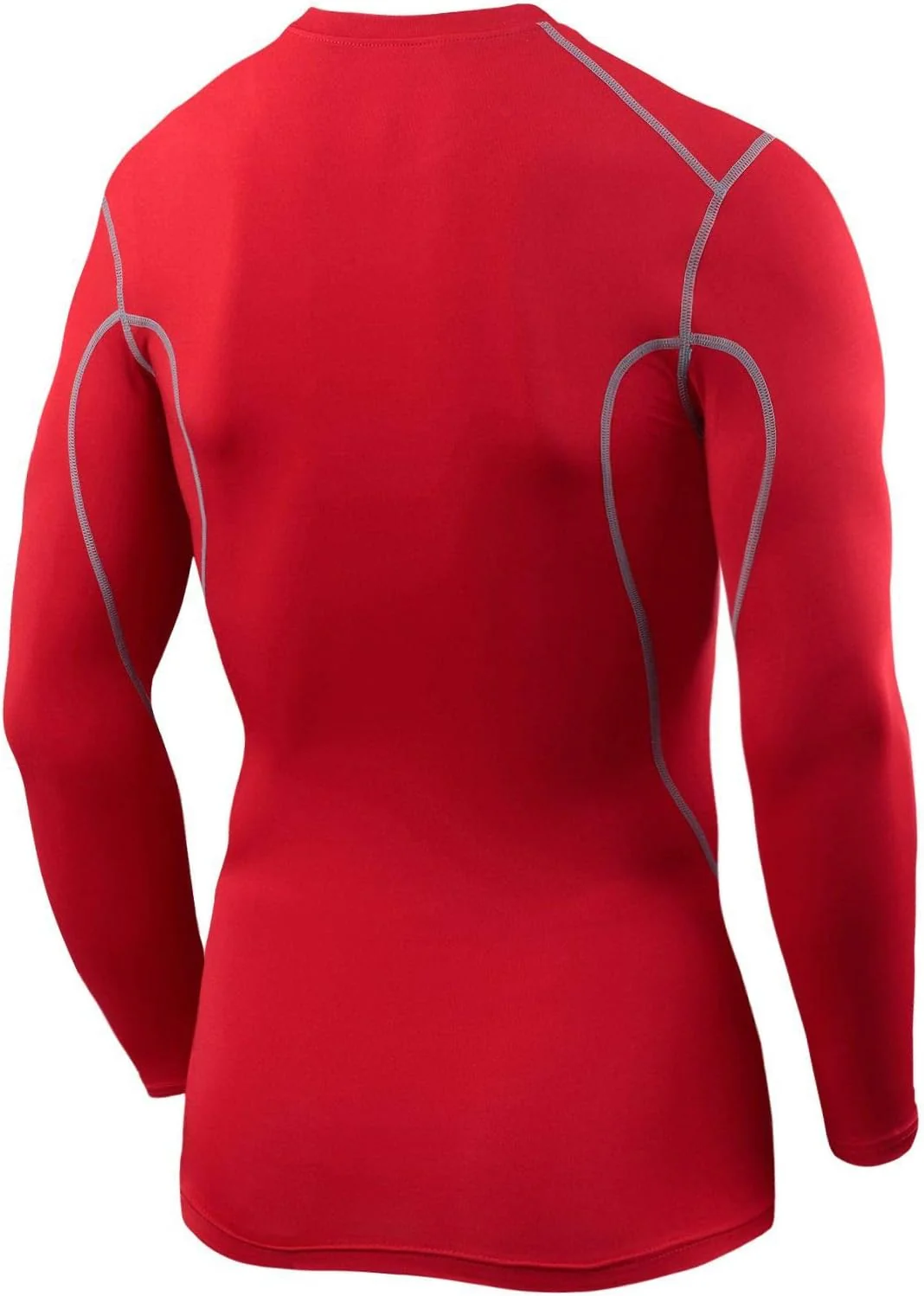 TCA Pro Performance Mens Long Sleeve Compression Top - Red - Image 2