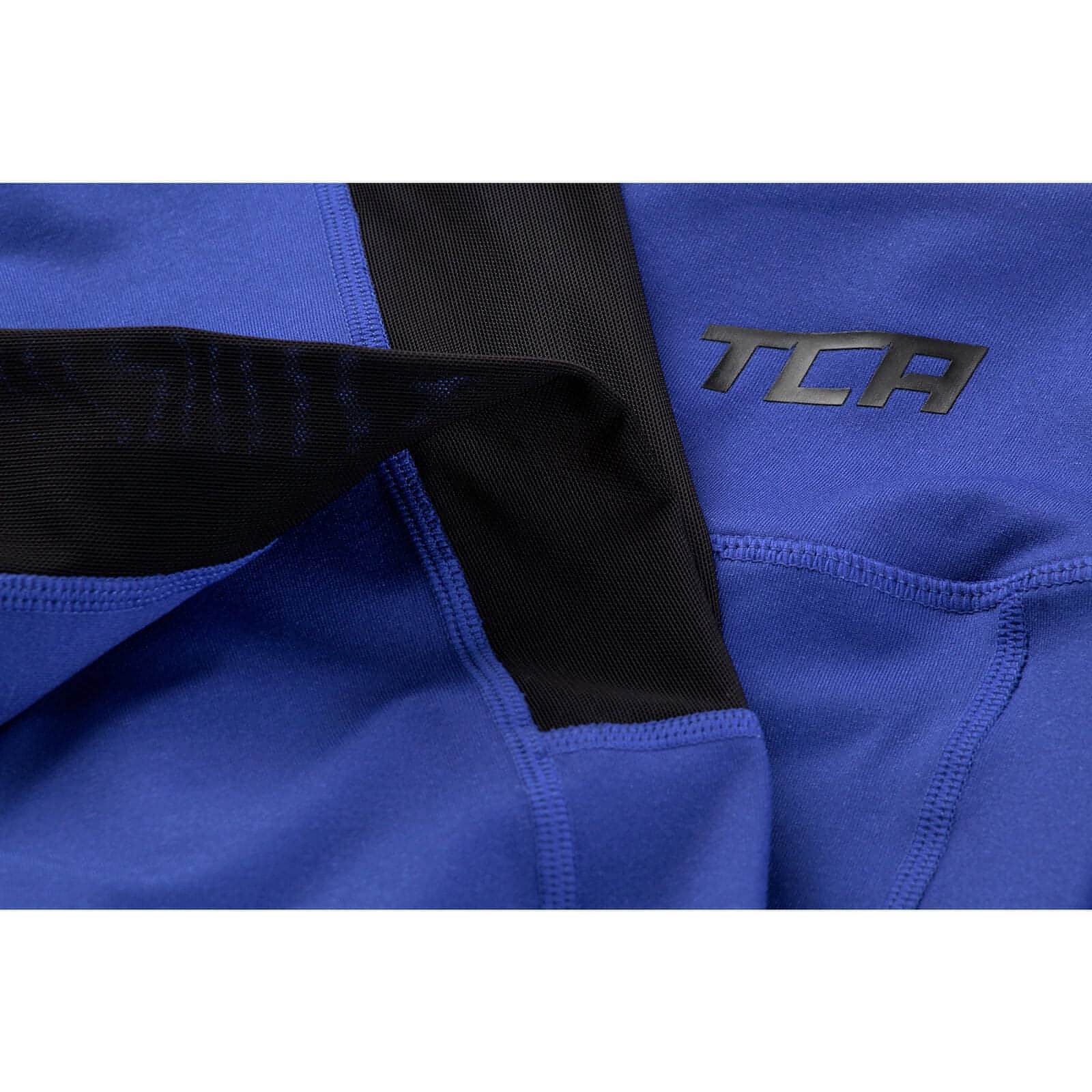 TCA Pro Performance MeshLuxe Womens Long Running Tights - Blue - Image 3