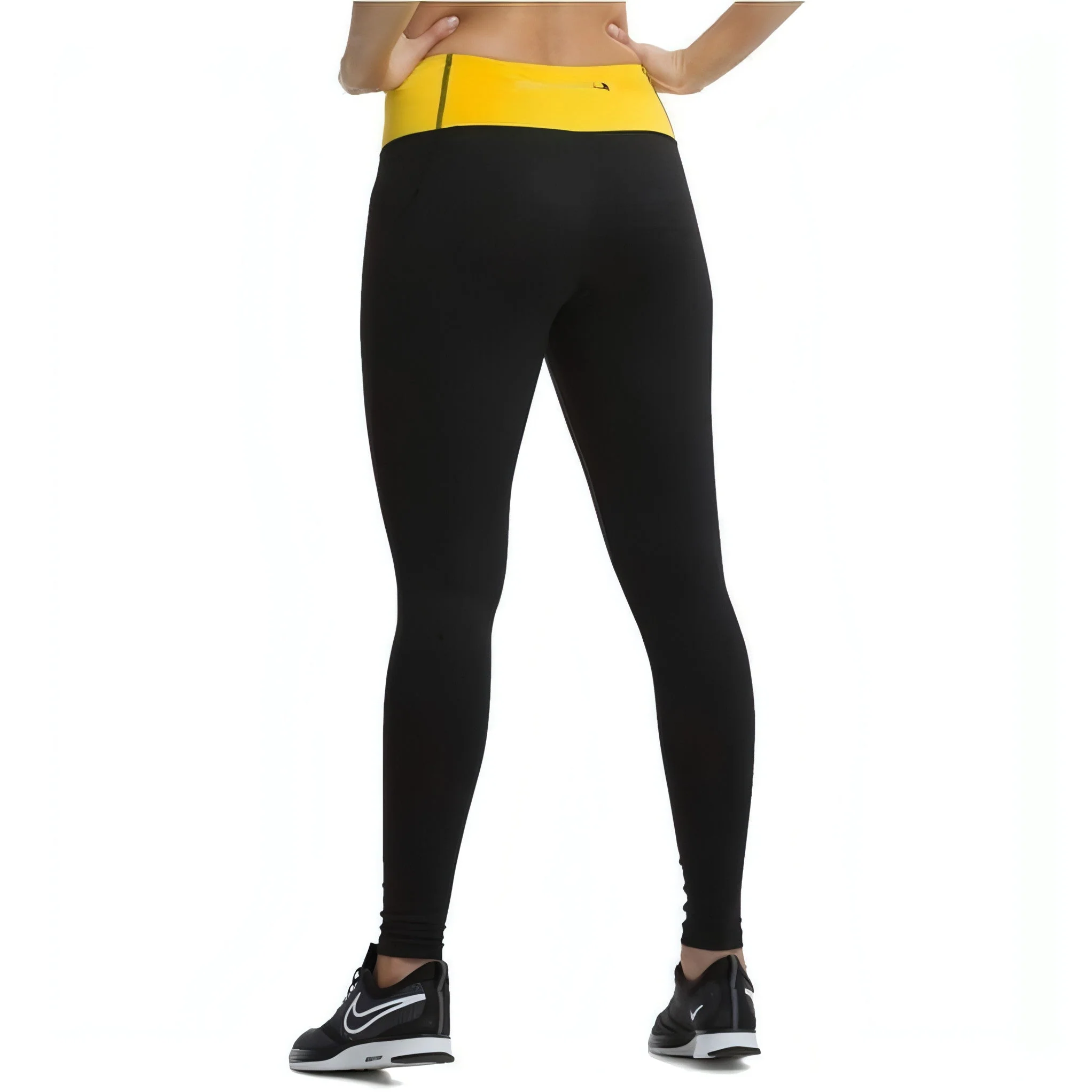TCA Pro Performance Supreme High Waist Womens Long Running Tights - Black - Image 2