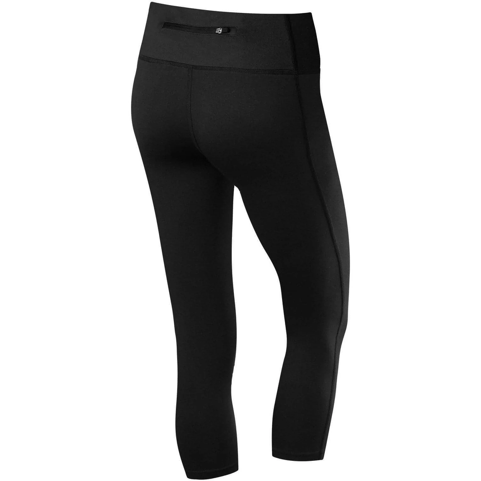 TCA Pro Performance Supreme Womens 3/4 Capri Running Tights - Black - Image 2