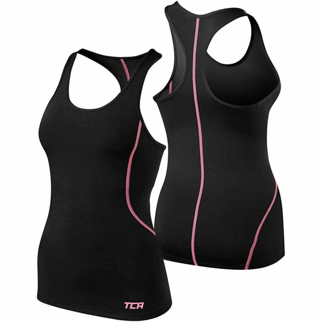 TCA Pro Performance Womens Running Vest Tank Top - Black - Image 4