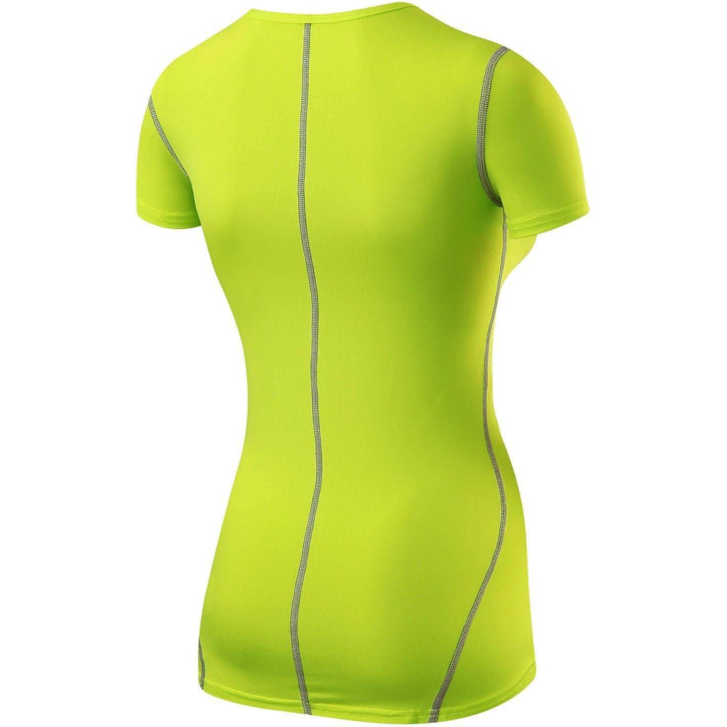 TCA Pro Performance Womens Short Sleeve Baselayer Running Top - Green - Image 2