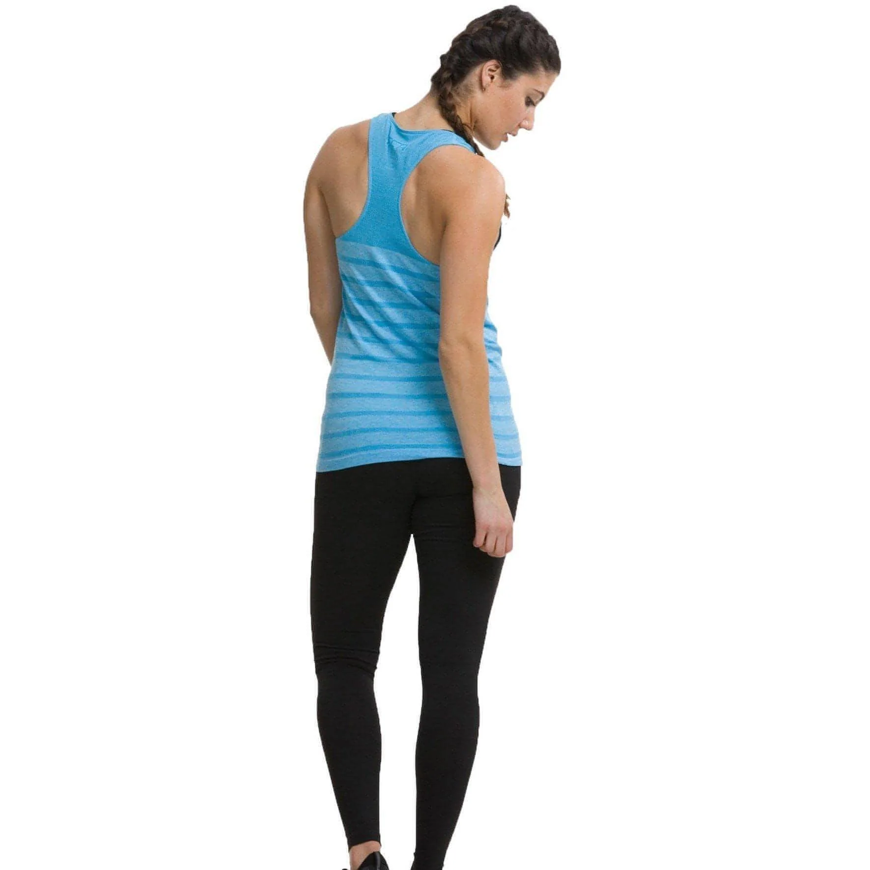 TCA QuickDry SuperKnit Womens Running Vest Tank Top - Blue - Image 6