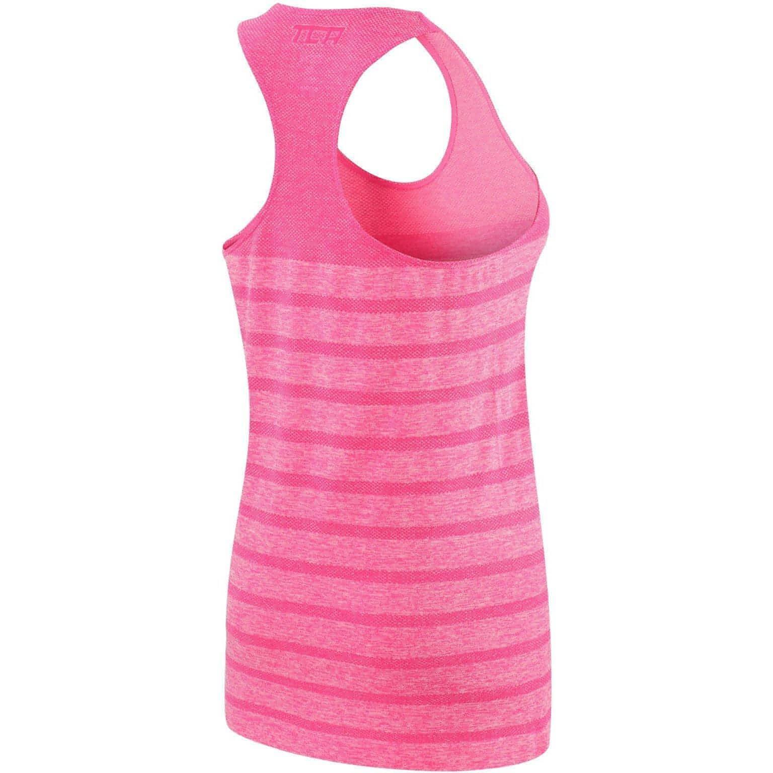 TCA QuickDry SuperKnit Womens Running Vest Tank Top - Pink - Image 2