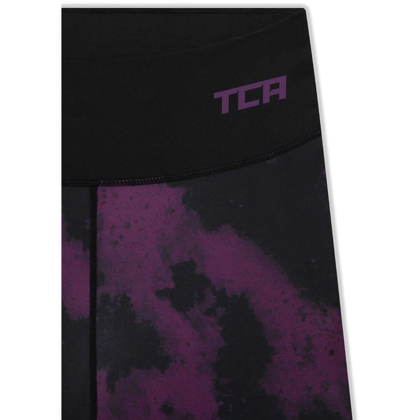 TCA Supreme Graphic Womens Long Running Tights - Purple - Image 5