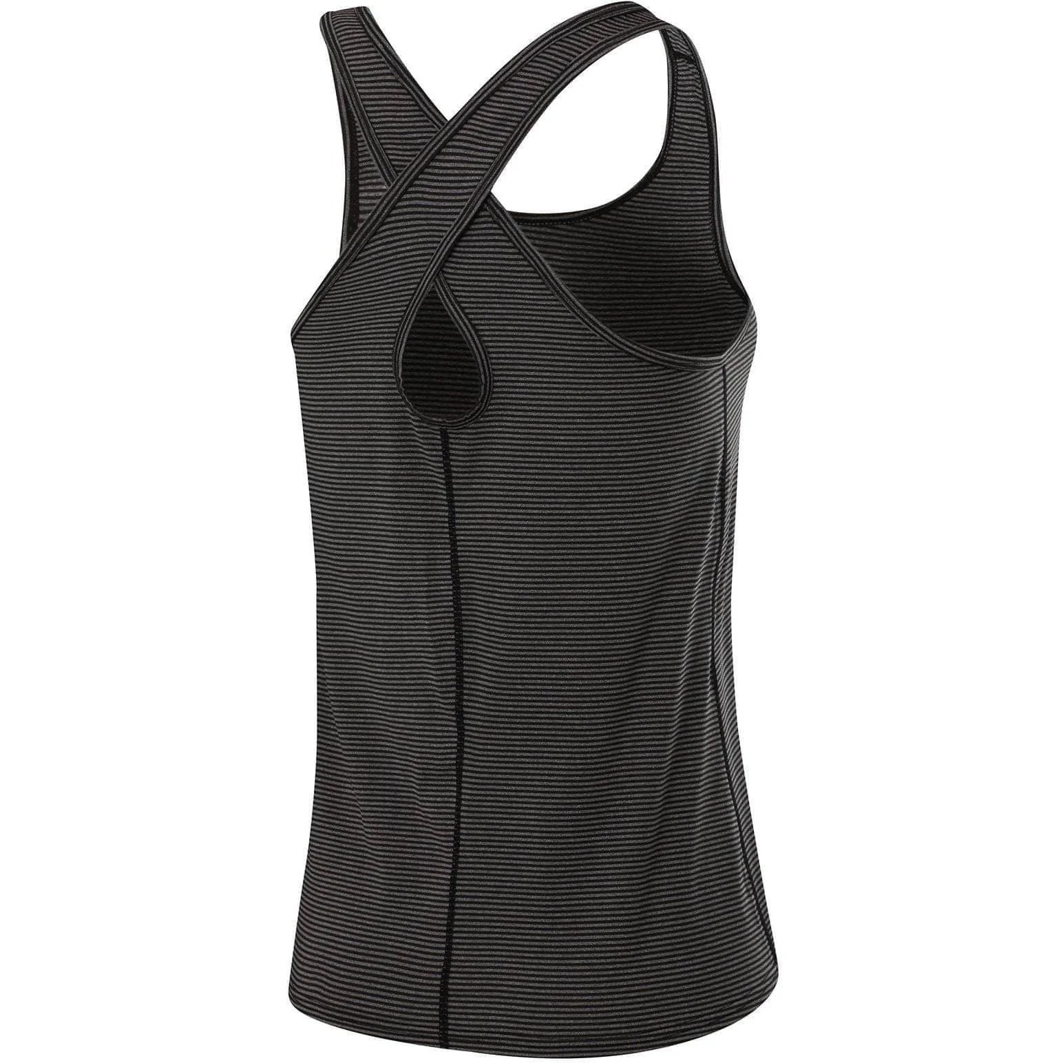 TCA Vista Cross Back Womens Running Vest Tank Top - Black - Image 2