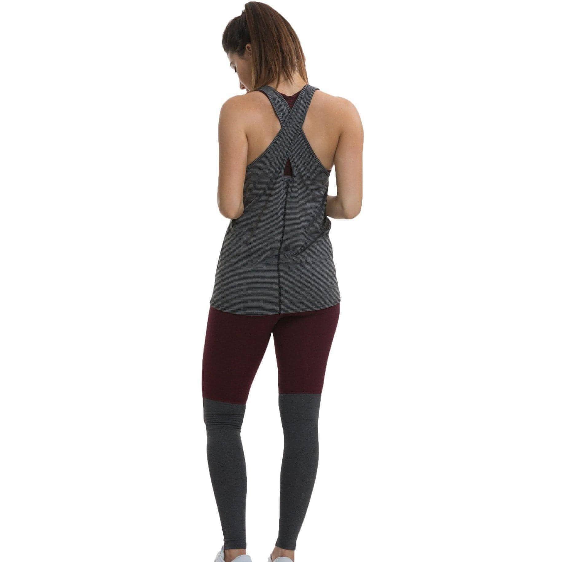 TCA Vista Cross Back Womens Running Vest Tank Top - Black - Image 5