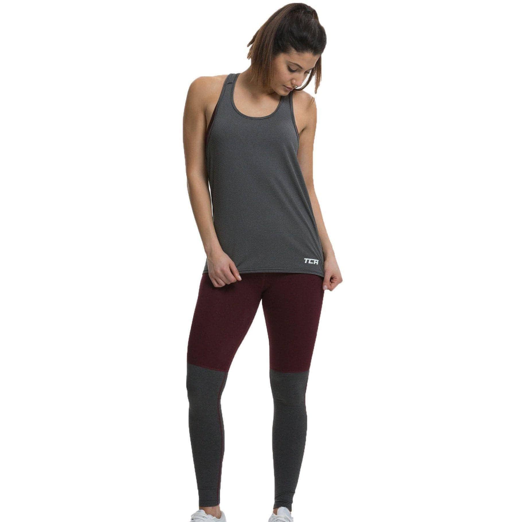 TCA Vista Cross Back Womens Running Vest Tank Top - Black - Image 6
