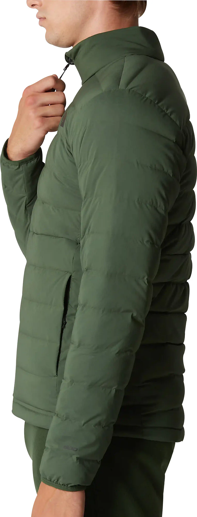 The North Face Belleview Stretch Mens Down Jacket - Green - Image 3