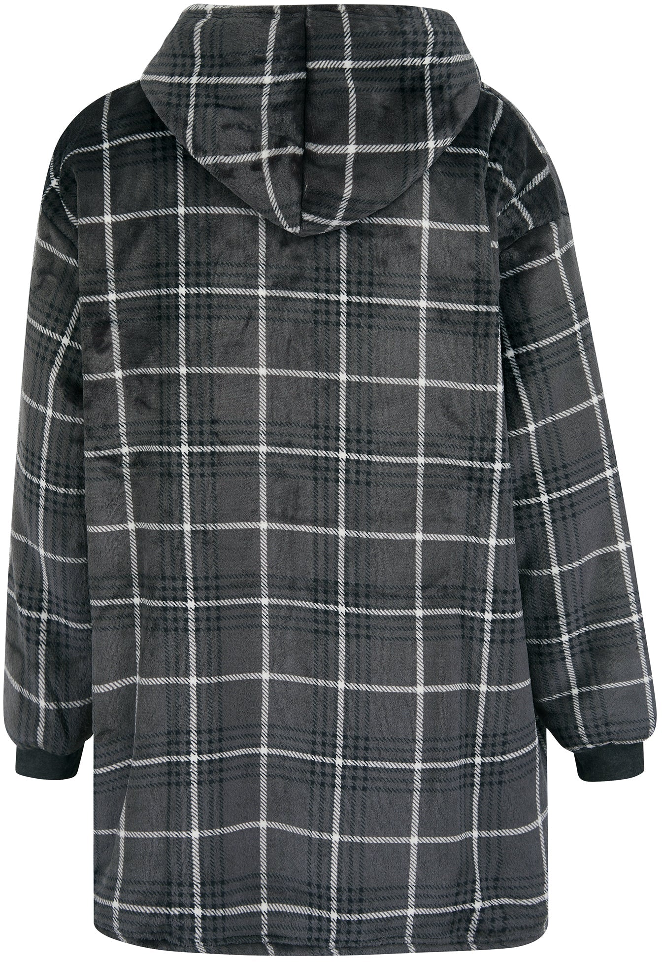 Tokyo Laundry Lenox Fleece Oversized Blanket Hoody - Grey - Image 2