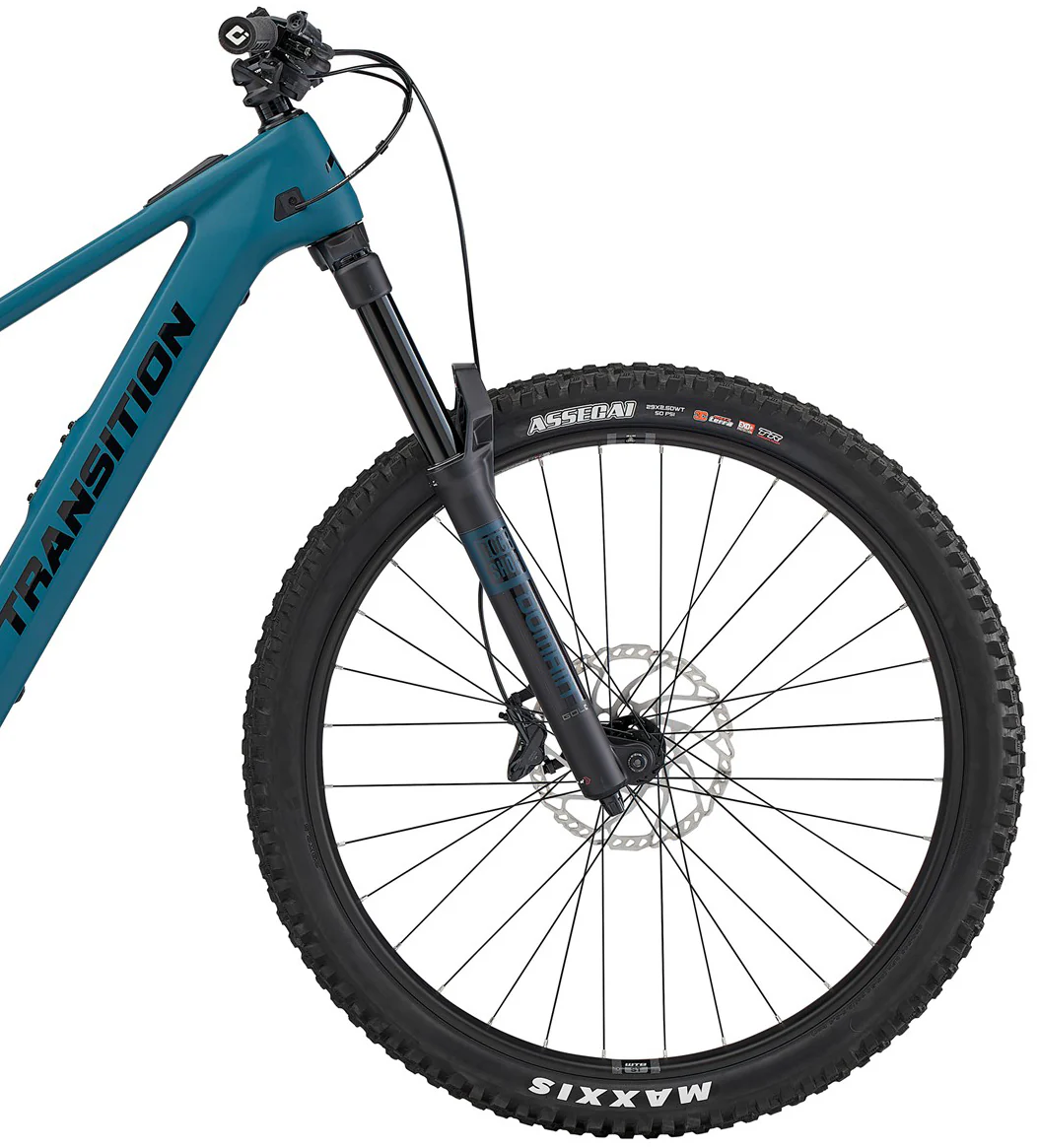 Transition Regulator CX Carbon Full Suspension Electric Mountain Bike 2026 - Salish Sea Blue - Image 3