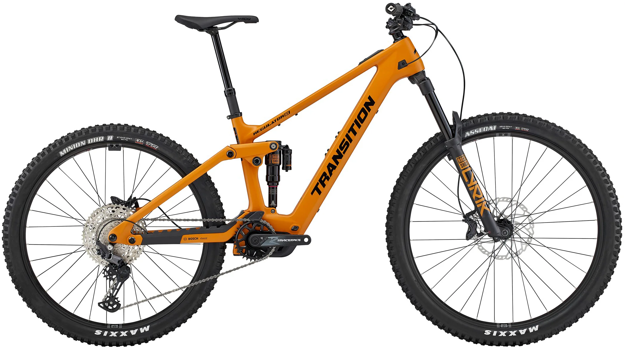 Transition Regulator SX Carbon Full Suspension Electric Mountain Bike 2026 - Gold