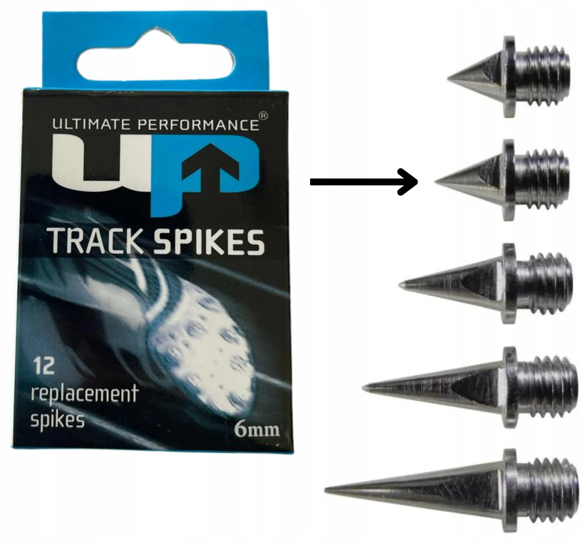 Ultimate Performance Replacement Spike Pins - Silver - Image 2