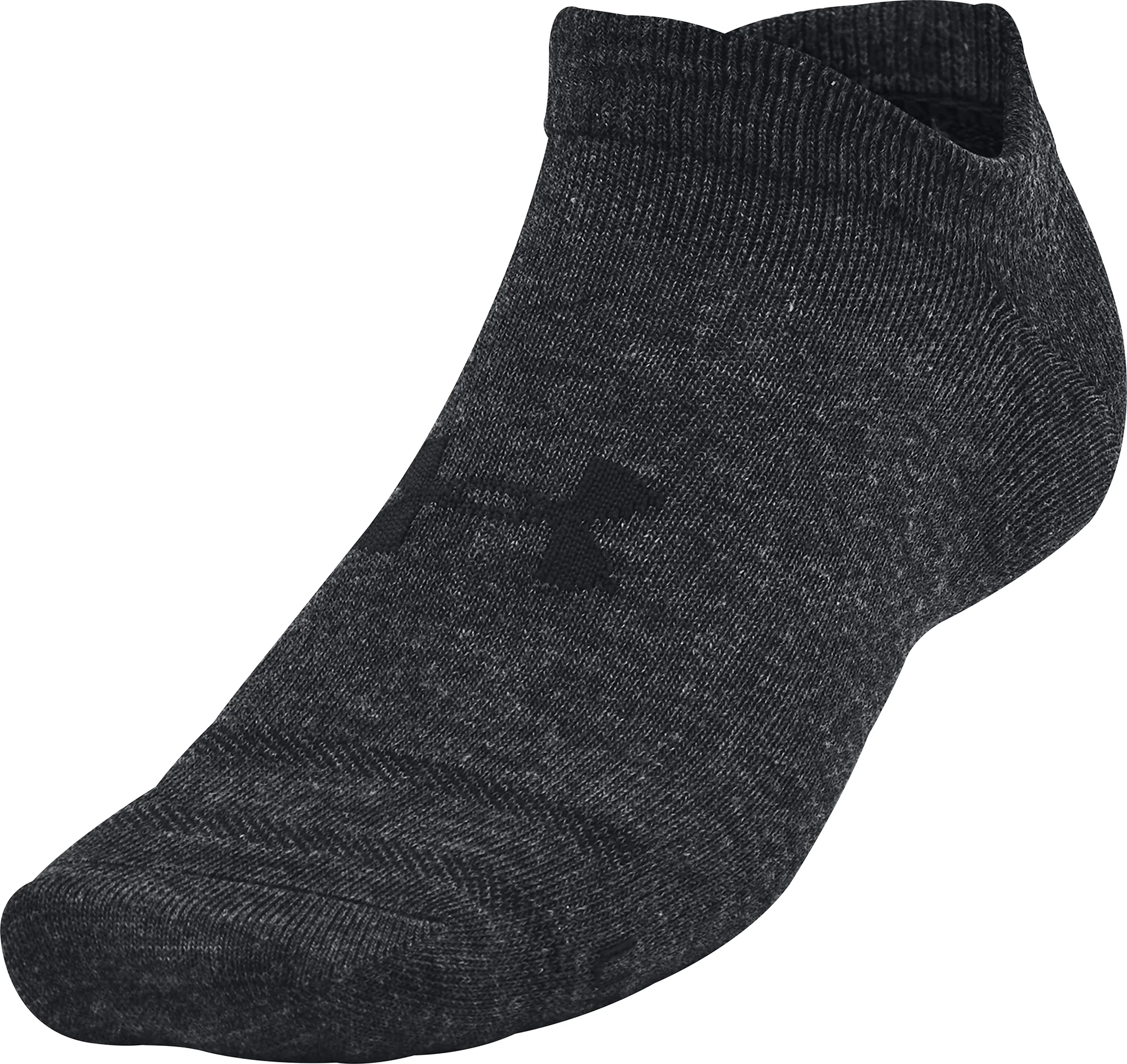 Under Armour Essentials (3 Pack) No Show Socks - Black - Image 2