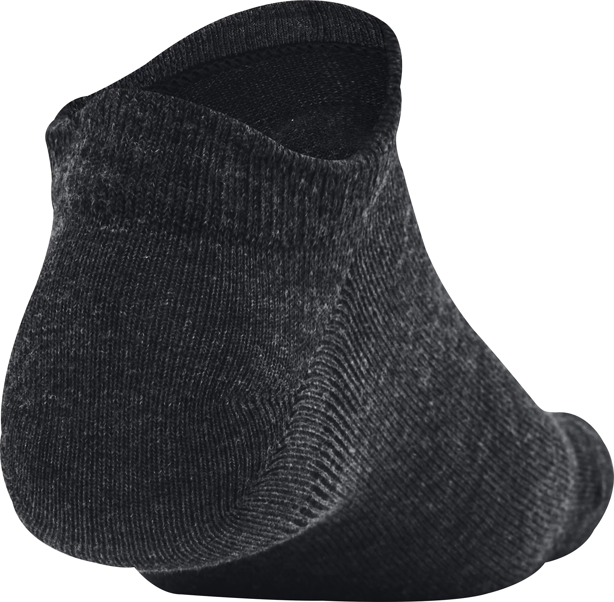 Under Armour Essentials (3 Pack) No Show Socks - Black - Image 3
