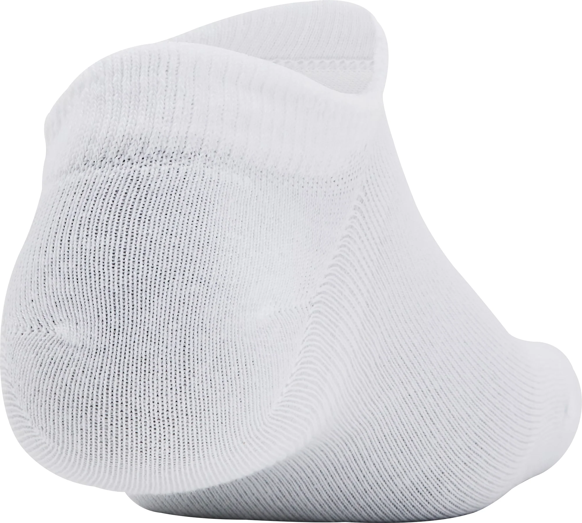 Under Armour Essentials (3 Pack) No Show Socks - White - Image 3