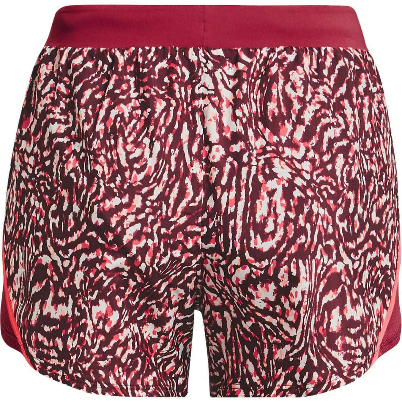 Under Armour Fly By 2.0 Printed Womens Running Shorts - Pink - Image 4