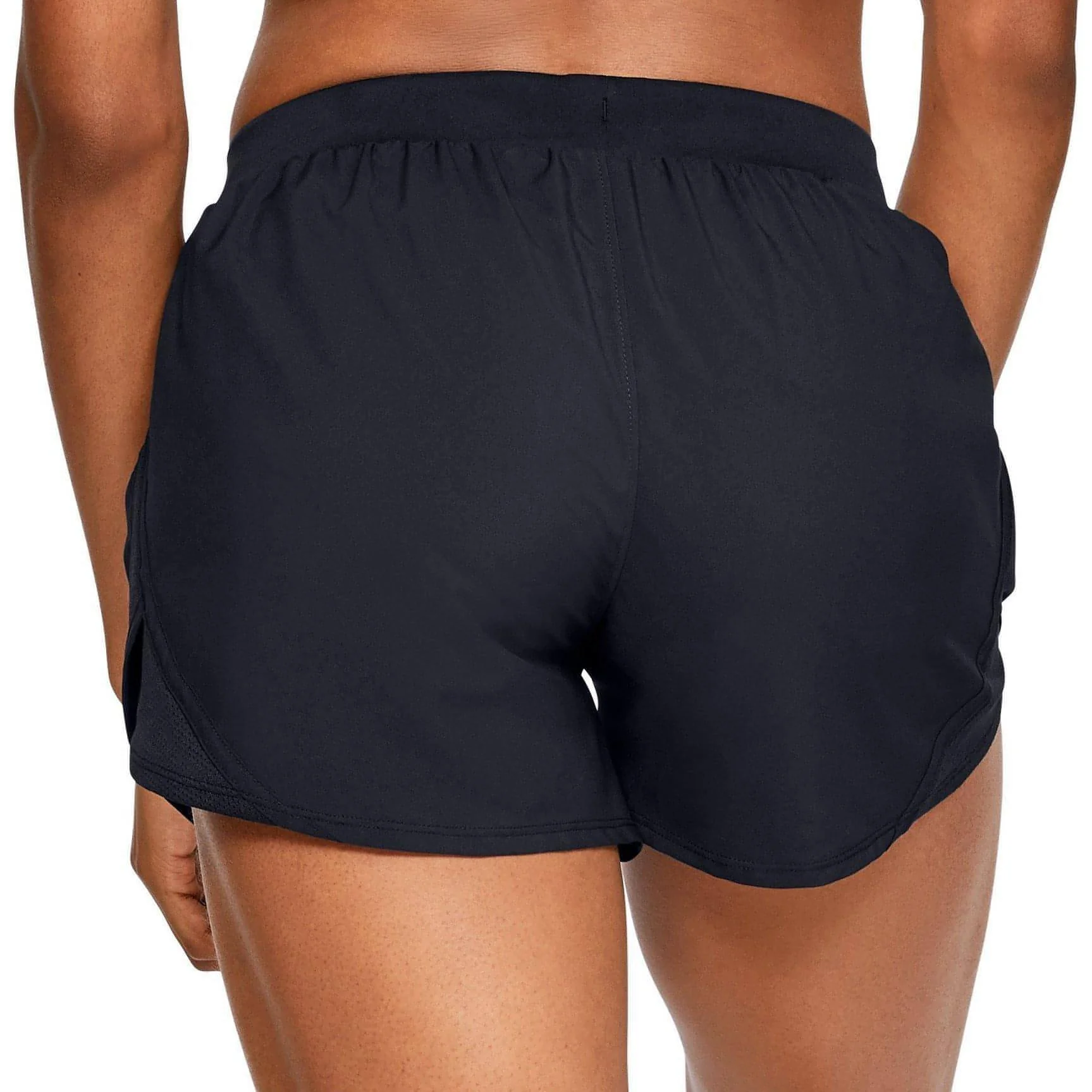 Under Armour Fly By 2.0 Womens Running Shorts - Black - Image 3