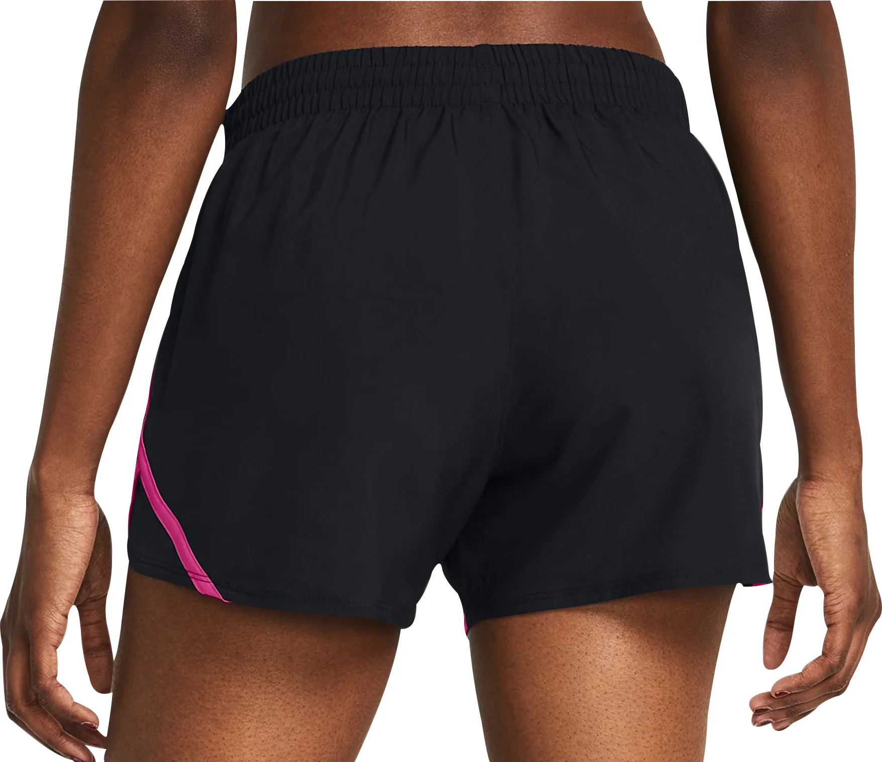 Under Armour Fly By 3 Inch Womens Running Shorts - Black - Image 2