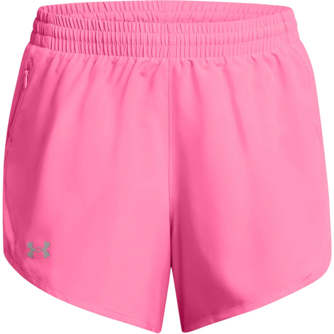 Under Armour Fly By 3 Inch Womens Running Shorts - Pink - Image 4