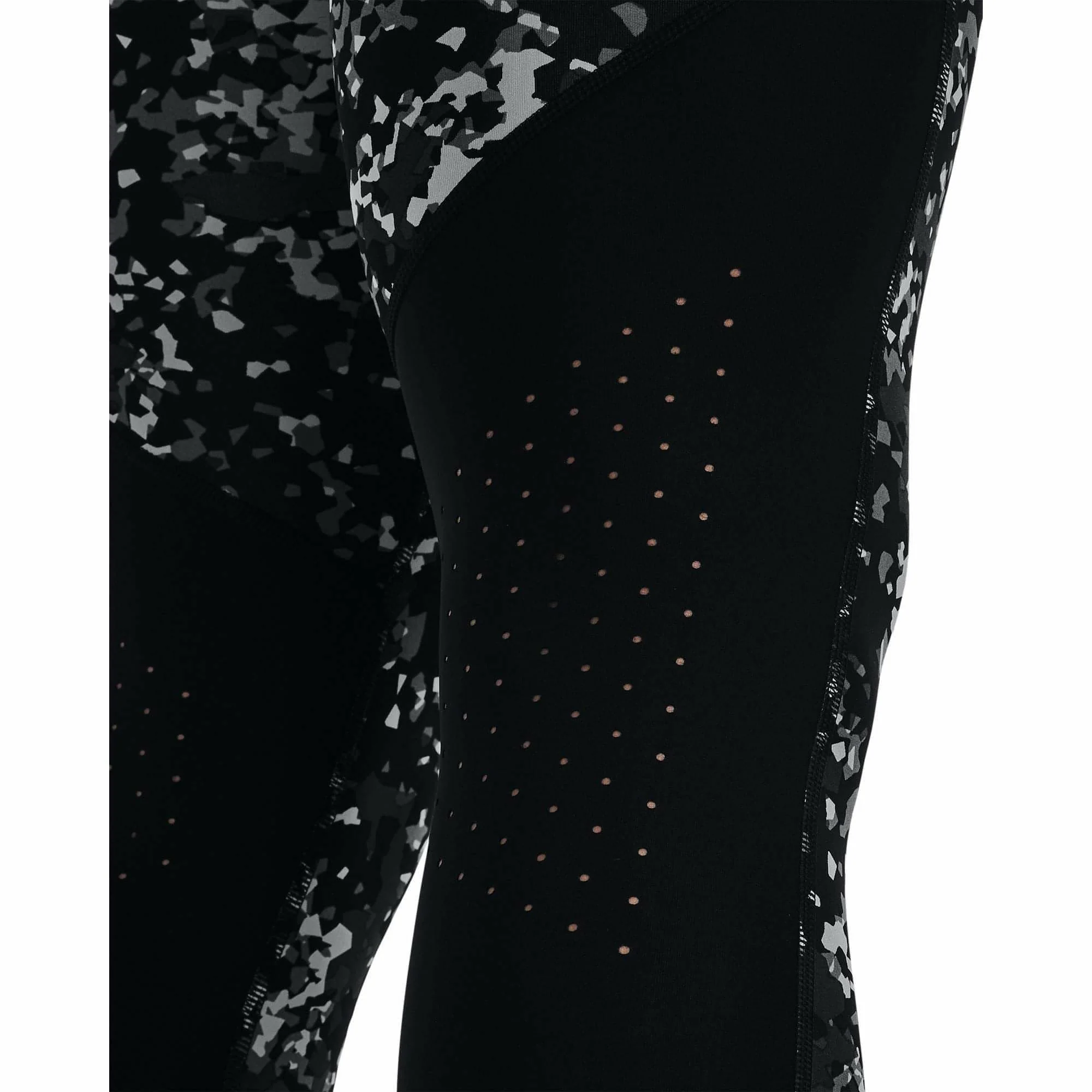 Under Armour Fly Fast 3.0 Printed Womens 7/8 Running Tights - Black - Image 3